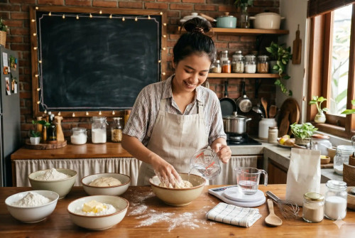 Rahasia Dapur,Tips Takaran Air yang Pas untuk Berbagai Adonan Tepung Terigu cover